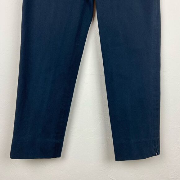 Lafayette 148 Side-Slit Straight Leg Trouser Pant - Black - Picture 4 of 7